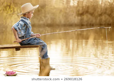 kid on a pier